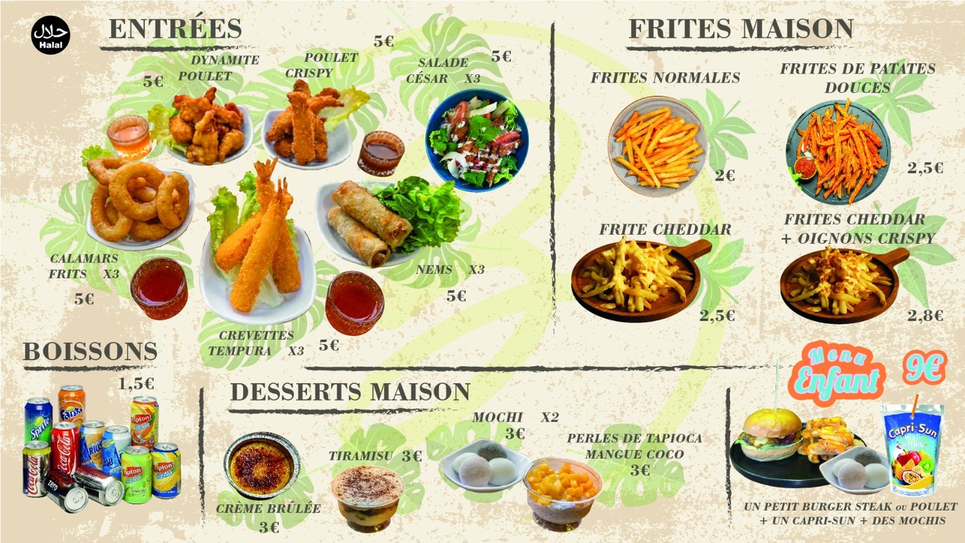 BIL’S THAI & BURGER menu 1
