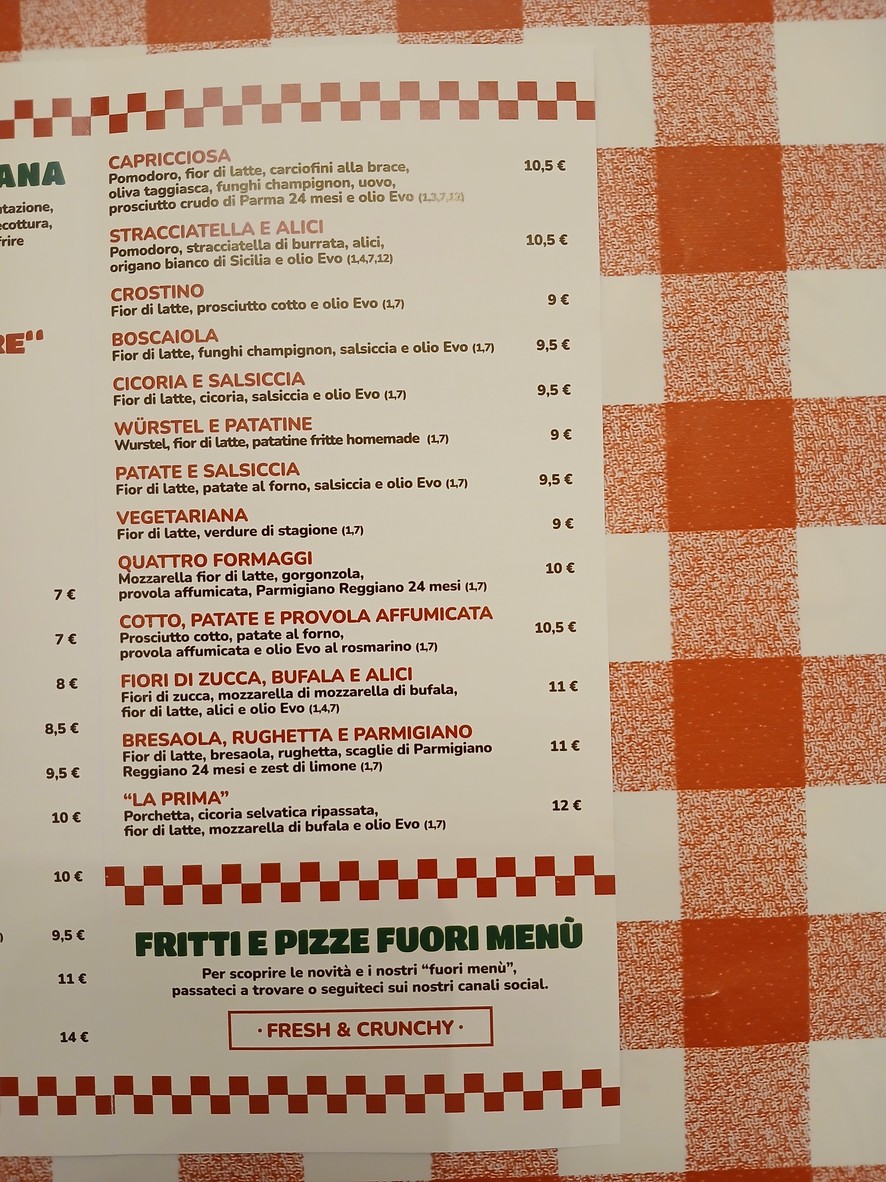 180Grammi’s Pizza Asporto e Delivery (Centocelle) menu 2