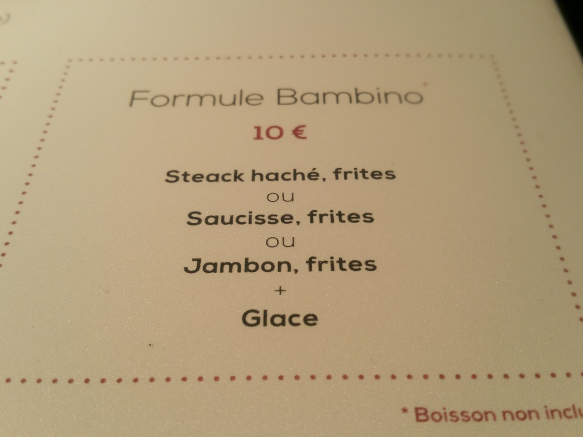 Le Descartes menu 2