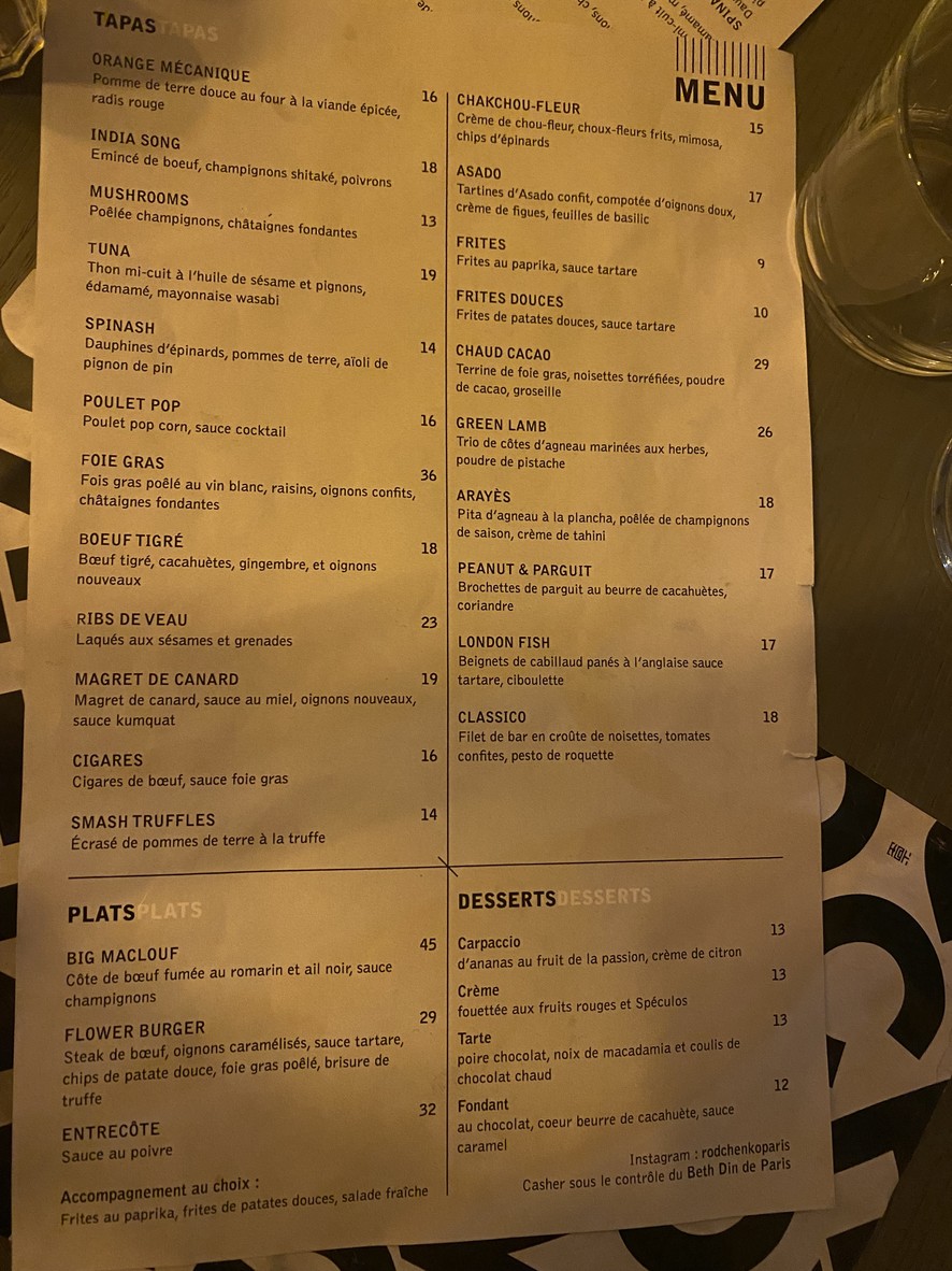 Rodchenko menu 1