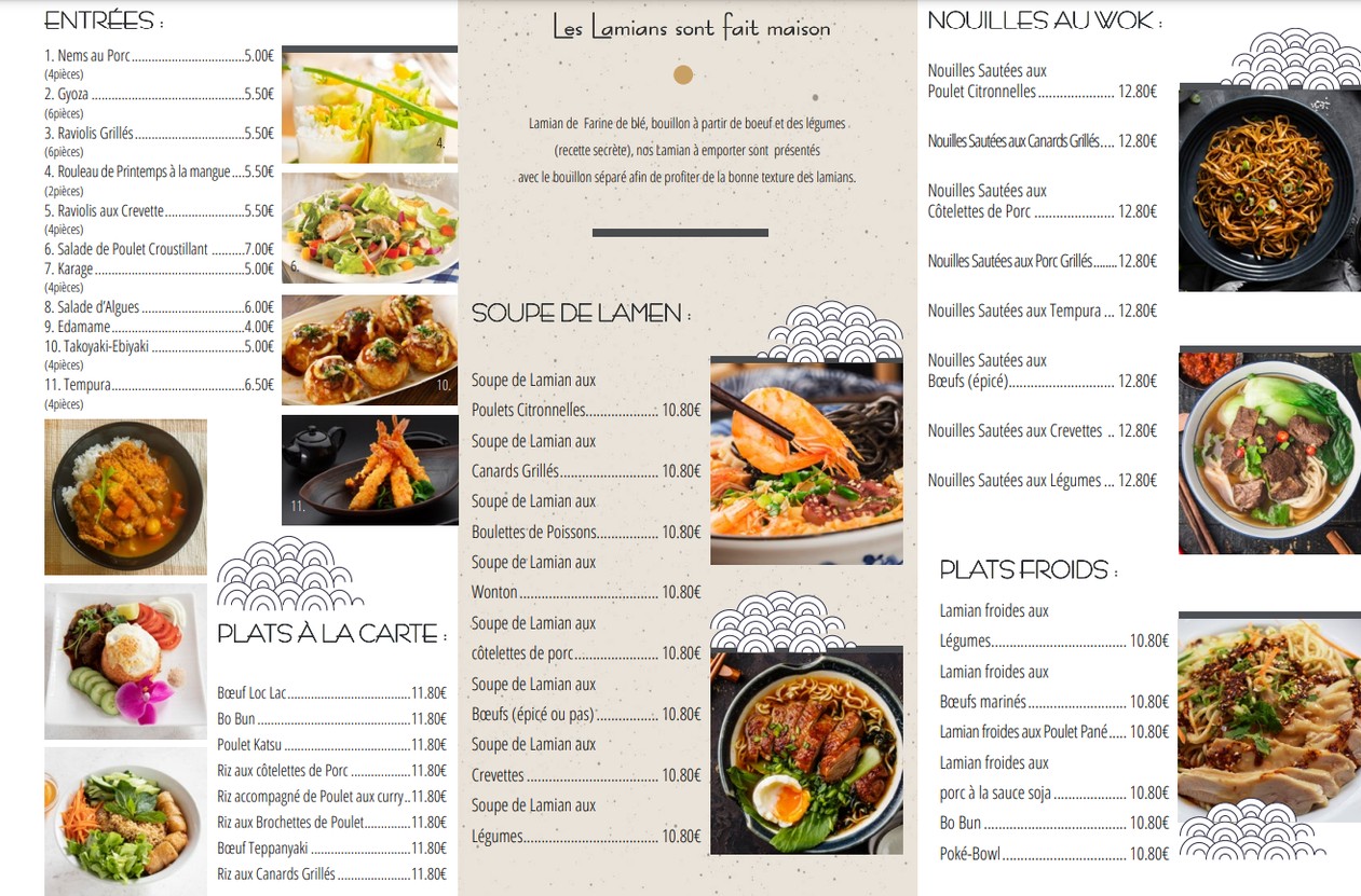 SunFlower menu 1