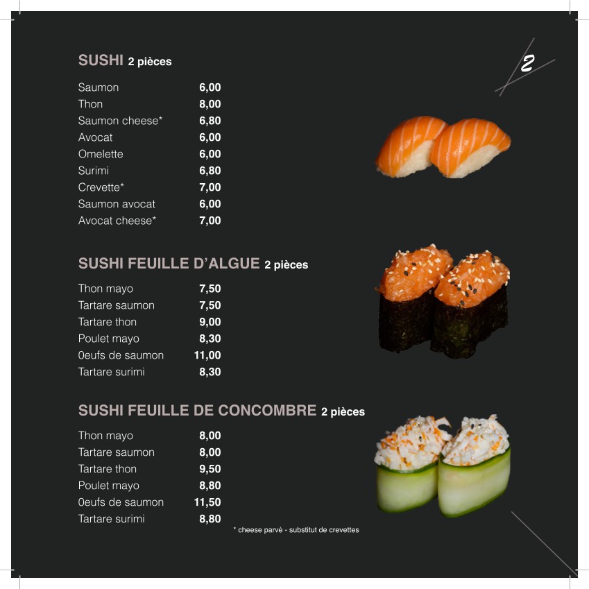 SUSHITOP menu 1