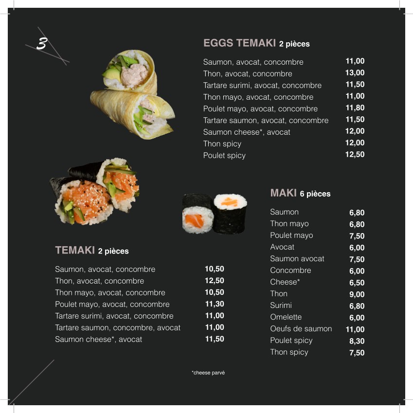 SUSHITOP menu 2