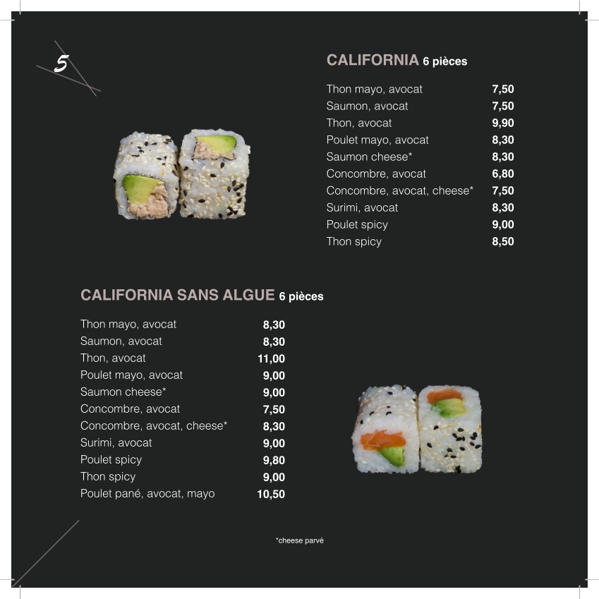 SUSHITOP menu 4