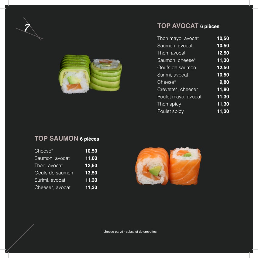SUSHITOP menu 6