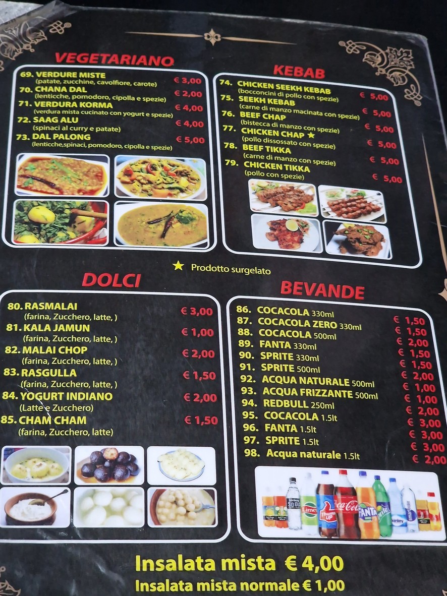 Sundarban Ristorante menu 3