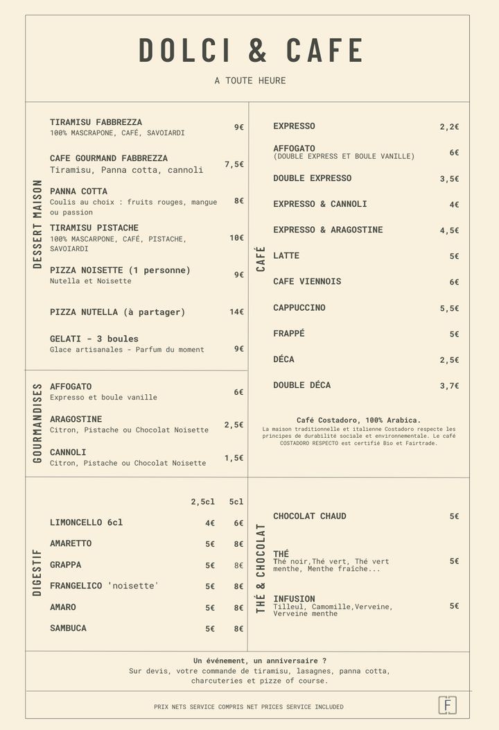 Fabbreza menu 2