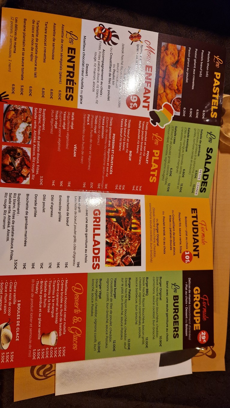 Restaurant Pataka menu 2