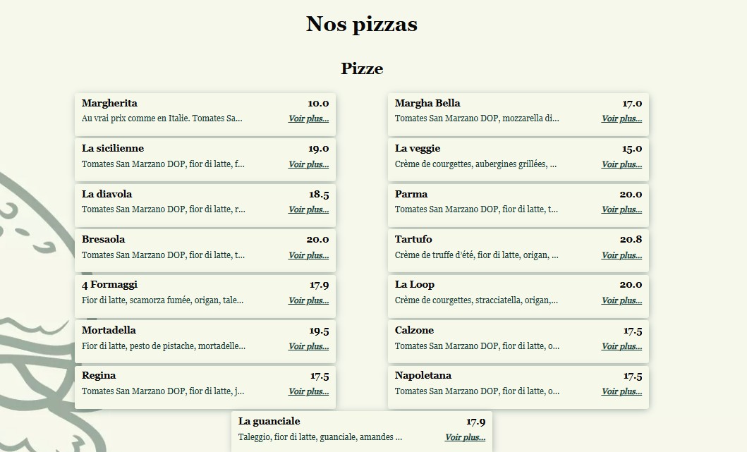Le Loop menu 2