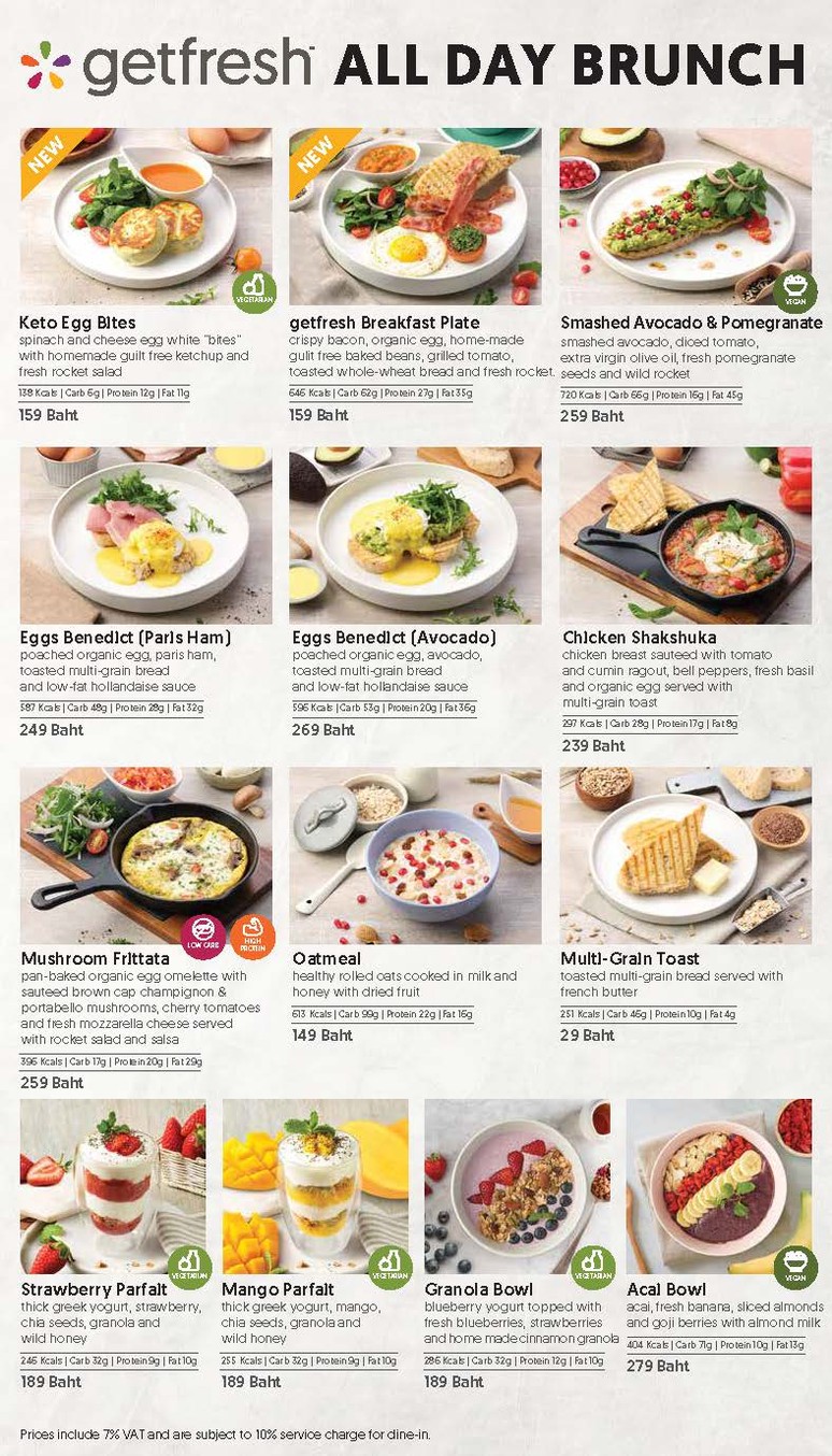 getfresh at Mercury Ville menu 1