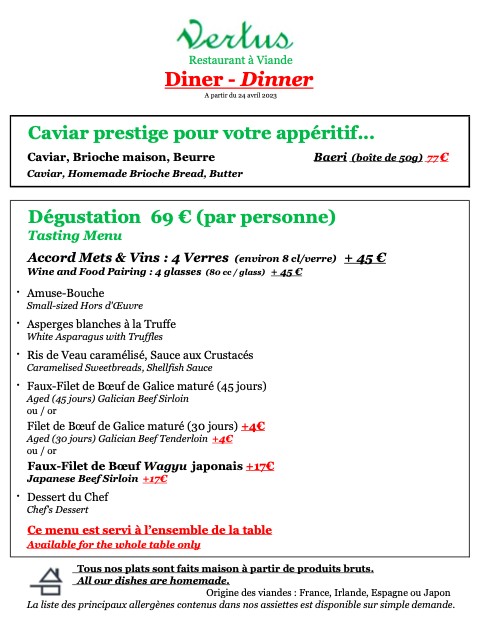 Vertus menu 2