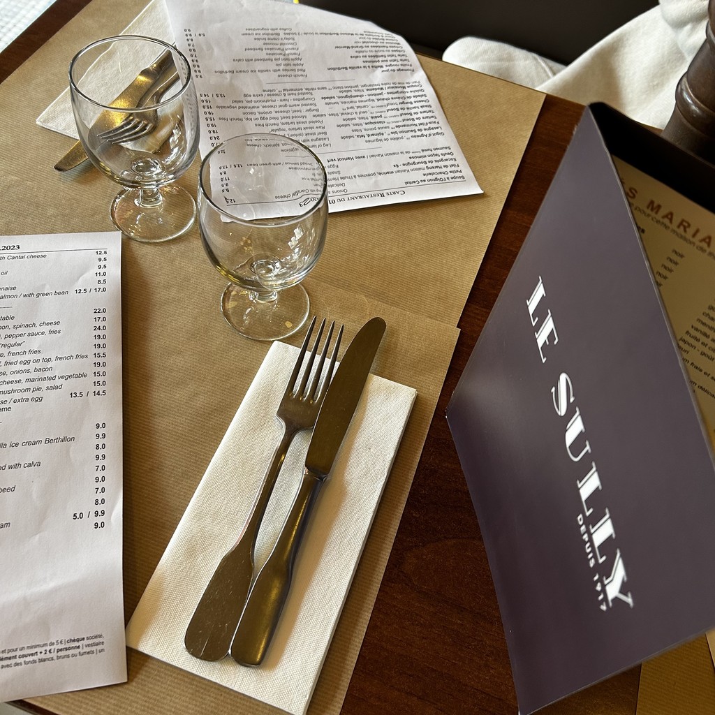 Le Sully menu 1