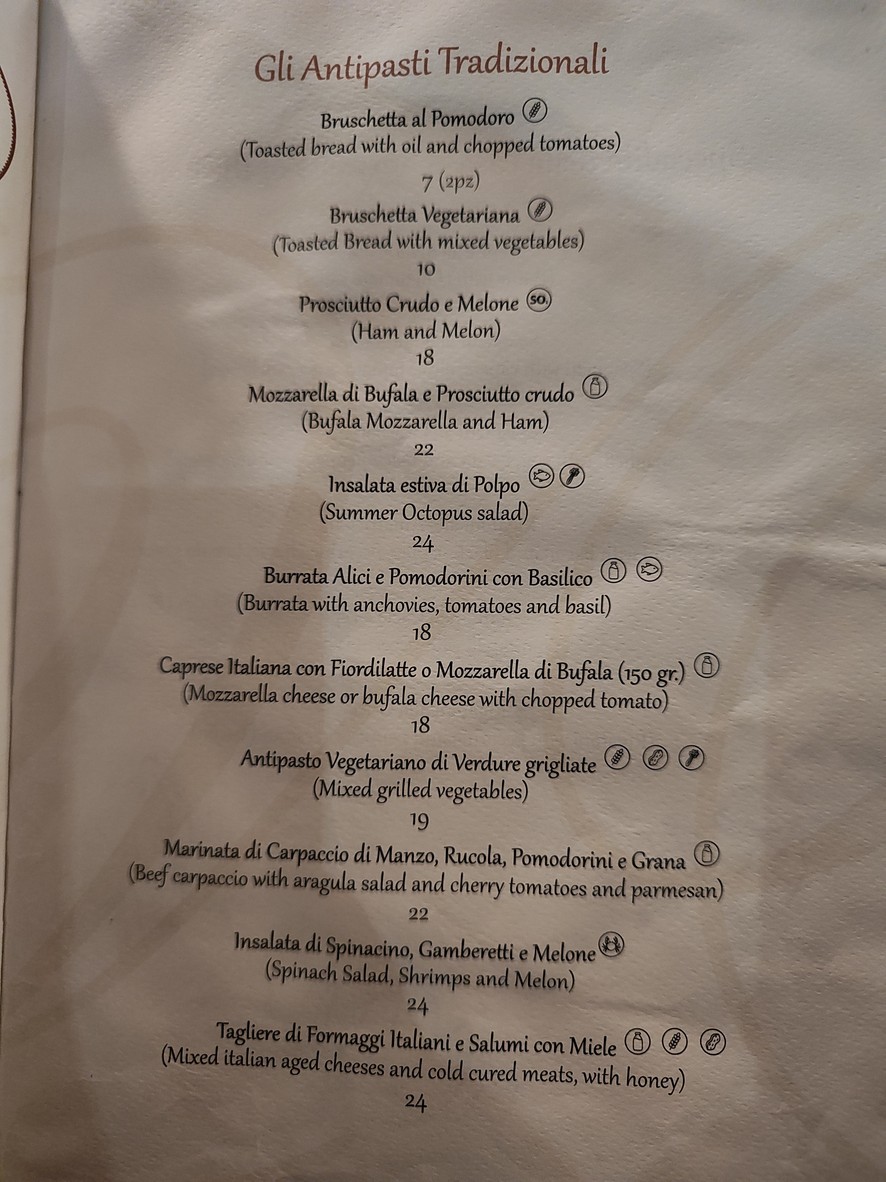 Vitti Roma dal 1898 menu 1