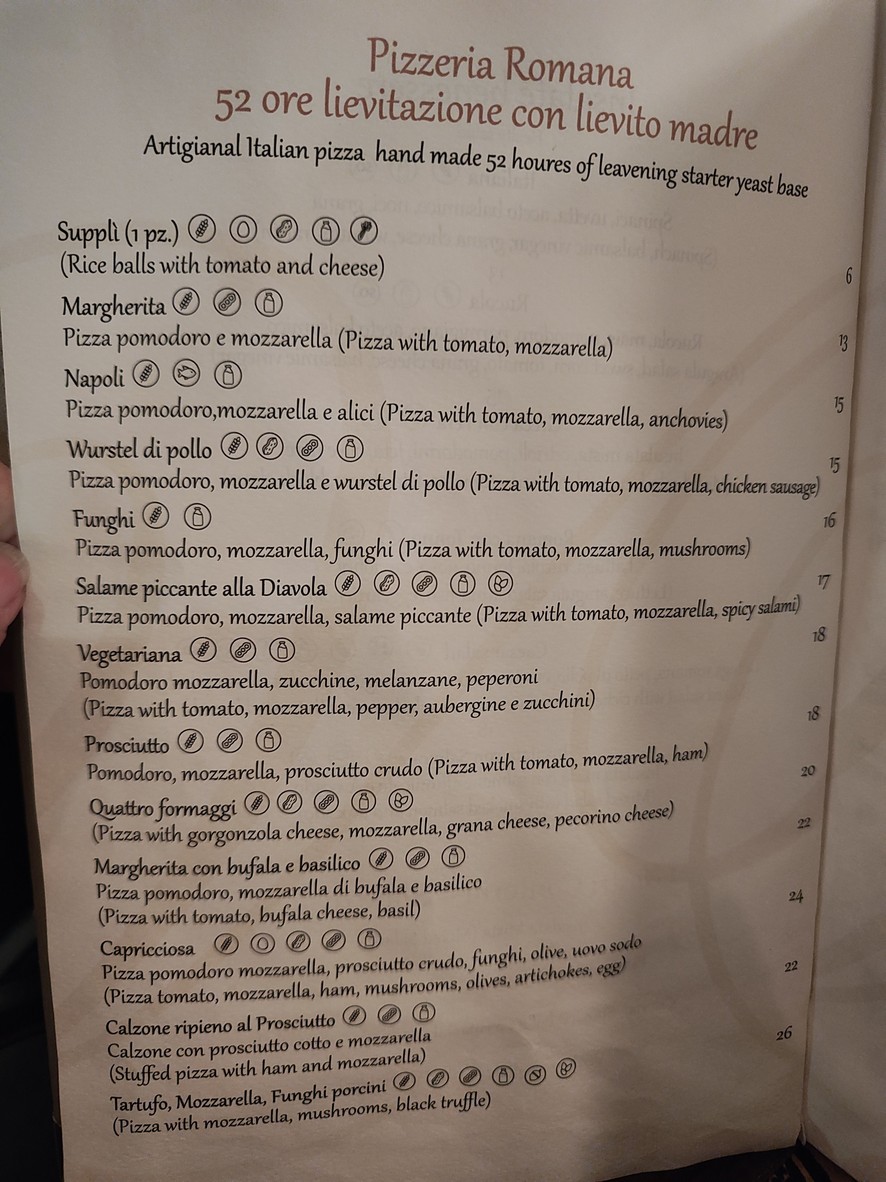 Vitti Roma dal 1898 menu 2