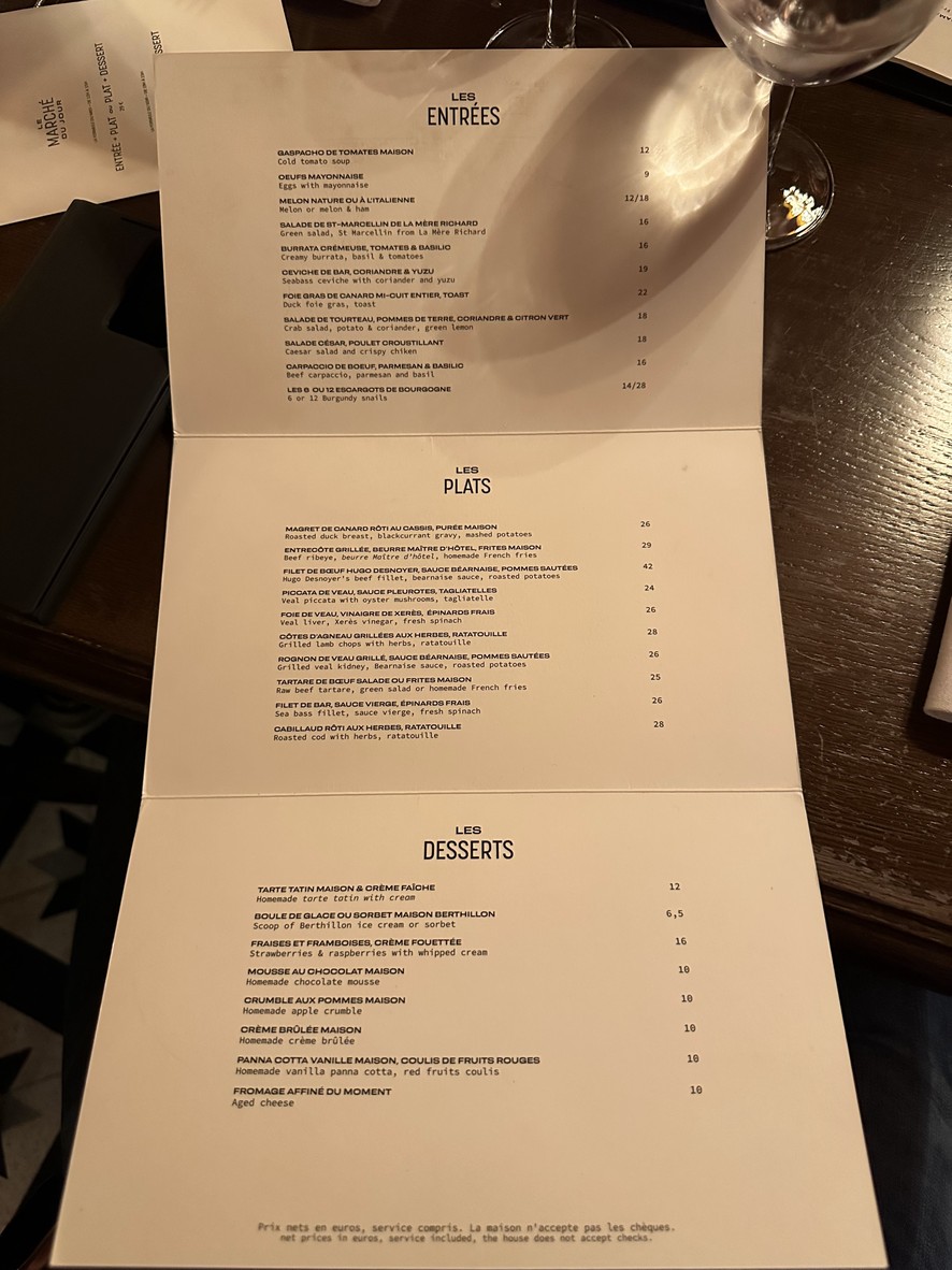 Camille - Passy menu 1