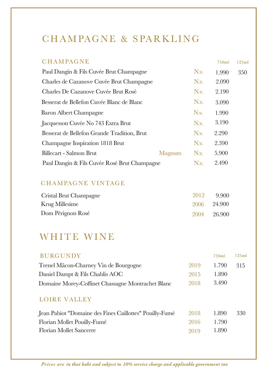 Pruek Food Sukhumvit 49 menu 1