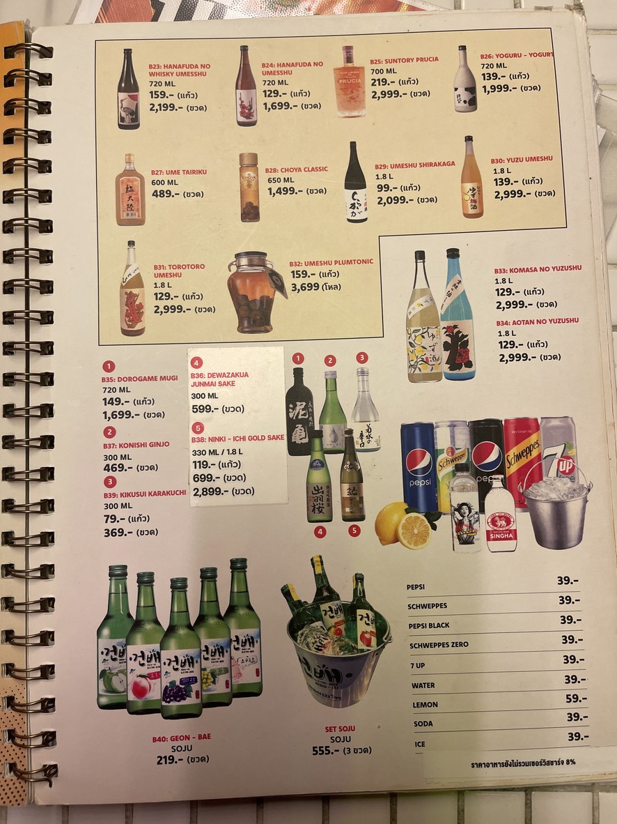Ai Wei Izakaya Saphan Khwai-Ari Branch menu 3