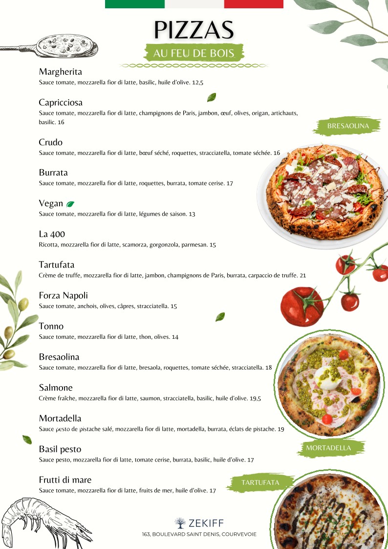 Ze Kiff menu 2