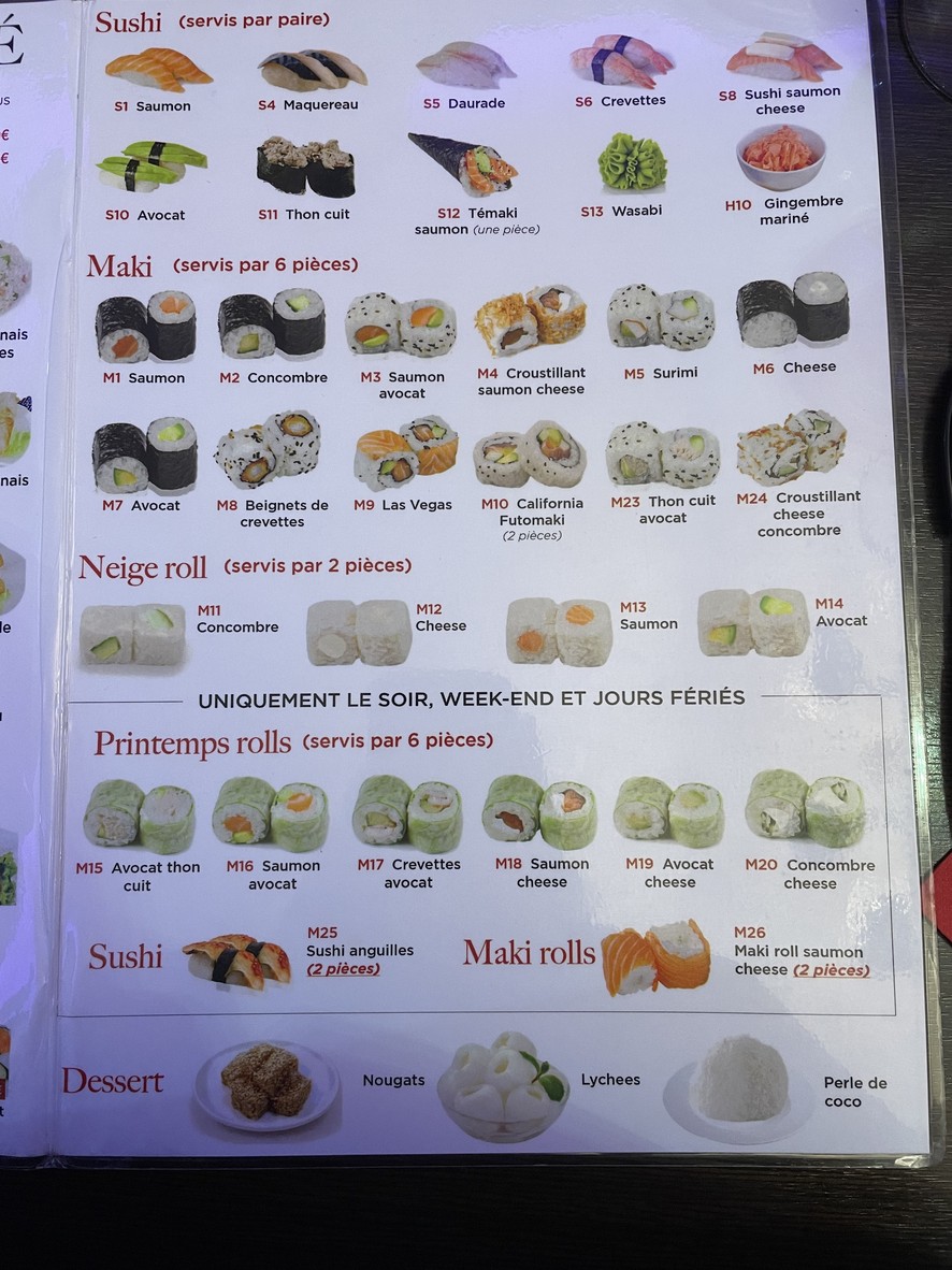 Okyama Japanese Restaurant menu 3