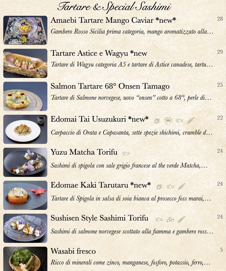 Sushisen menu 3