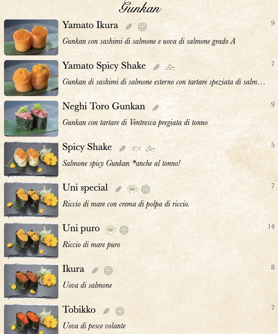 Sushisen menu 5