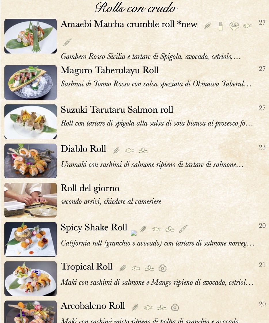 Sushisen menu 6