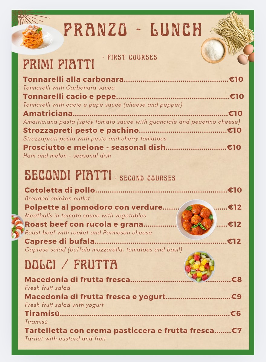 La Licata menu 4