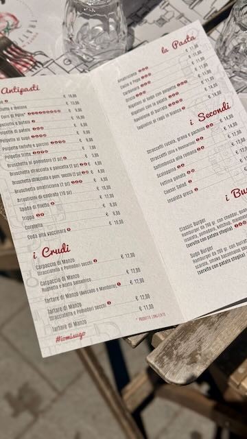 Sugo Ponte Milvio menu 1