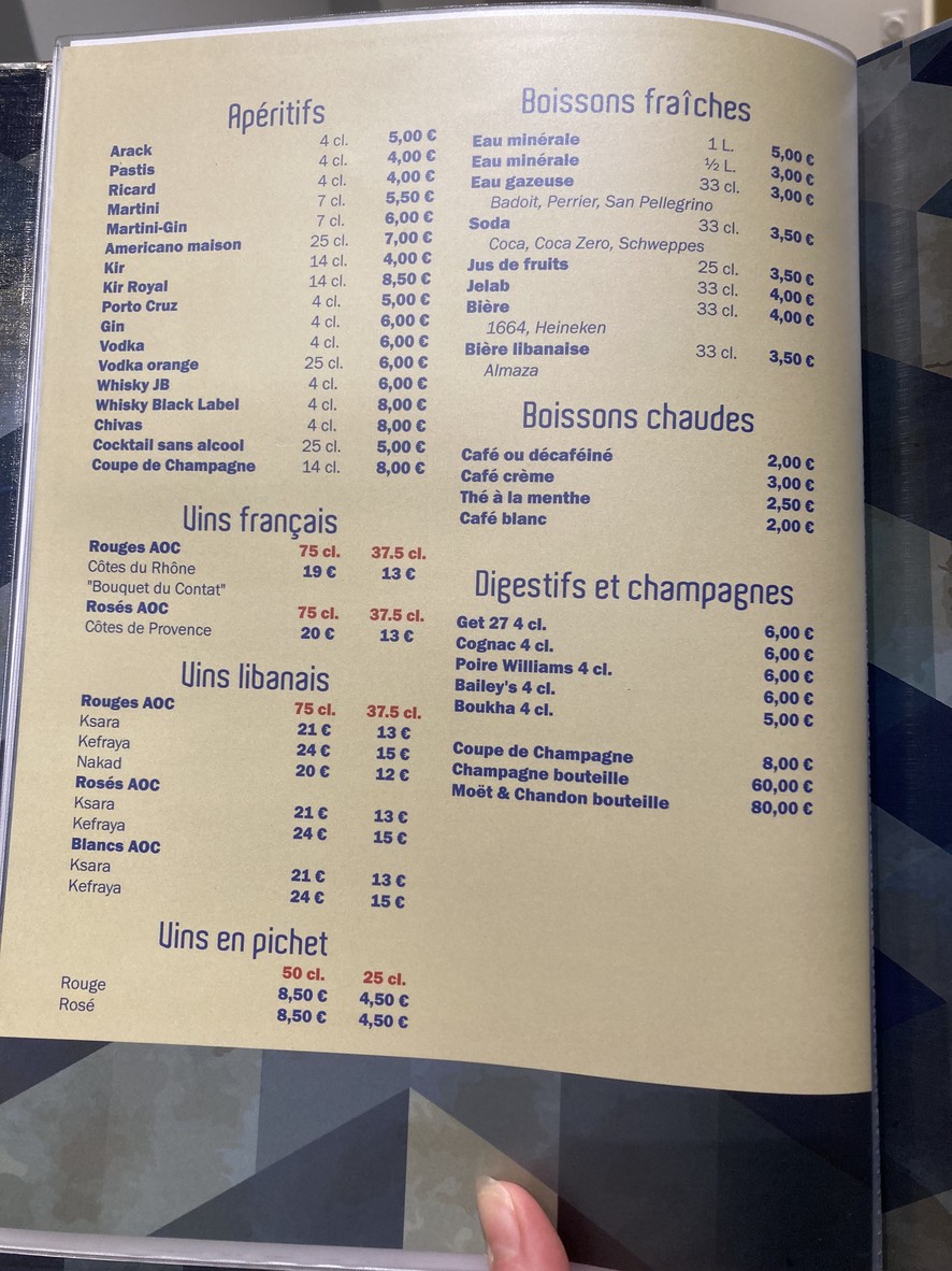 Chez Ailda menu 5