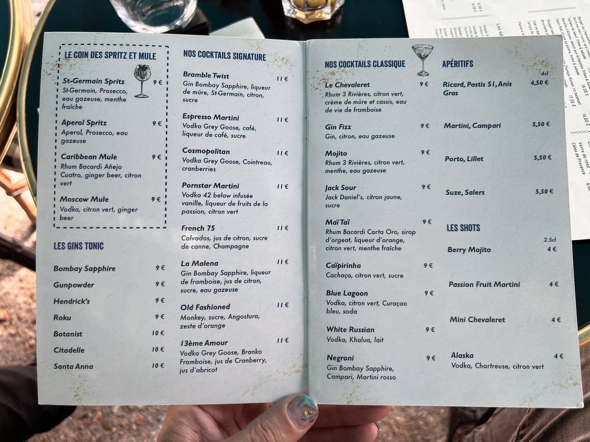 Le Chevaleret - Brasserie menu 3