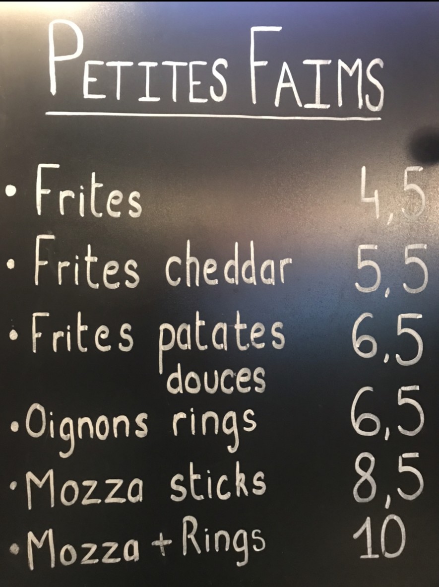 Bar Restaurant 111 menu 1