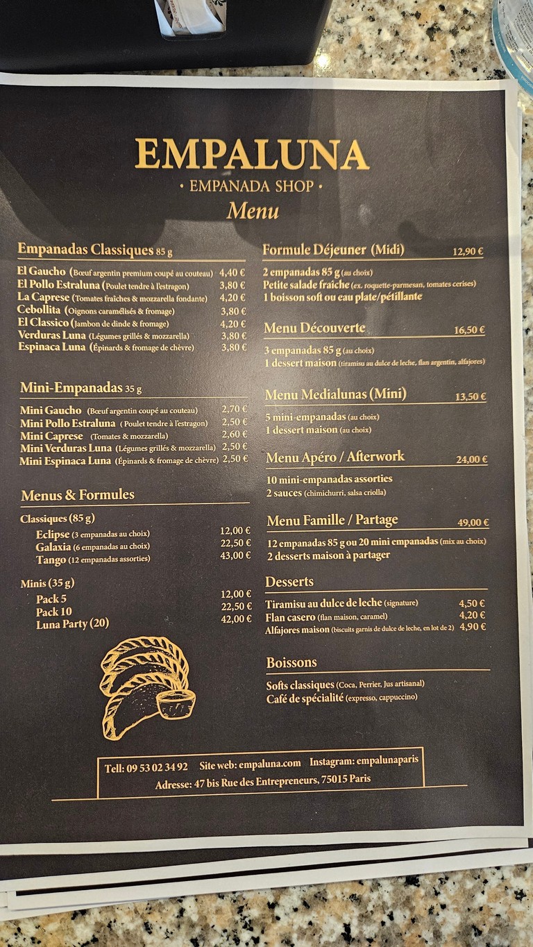 Empaluna menu 2