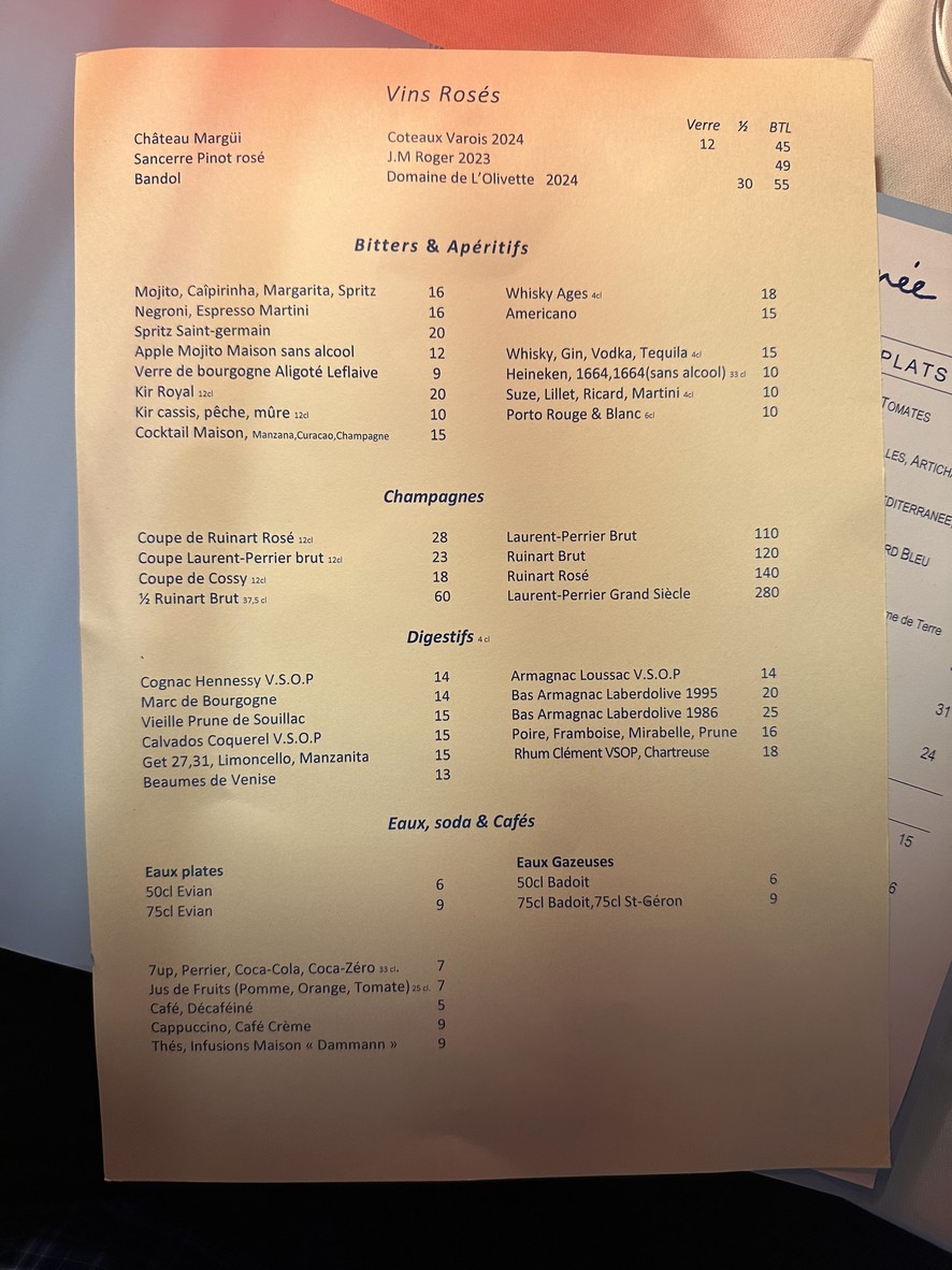 La Méditerranée menu 8