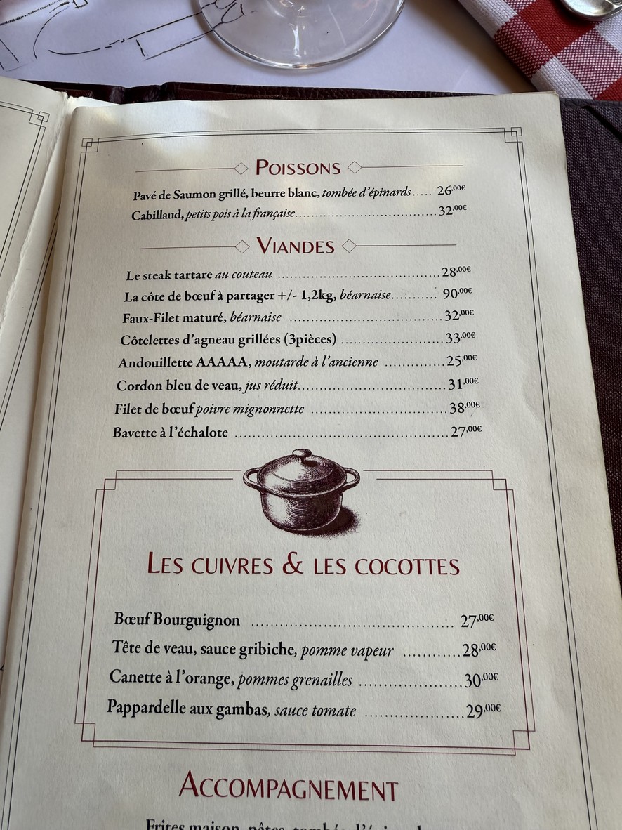 Ma Bourgogne menu 1