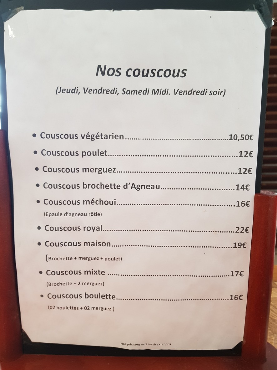 Le Dit Vin menu 2