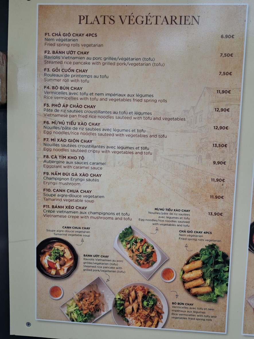 Indochine menu 3