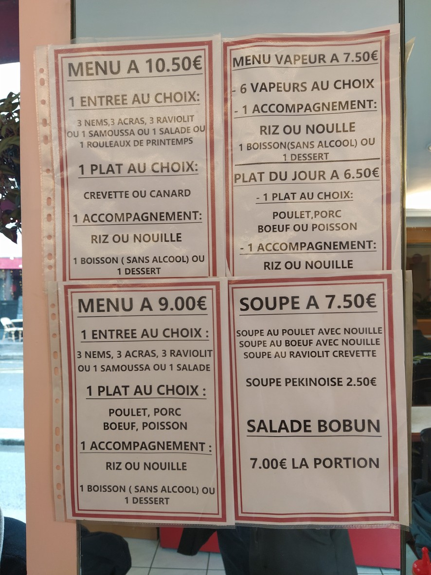 Palais d'Asie menu 1