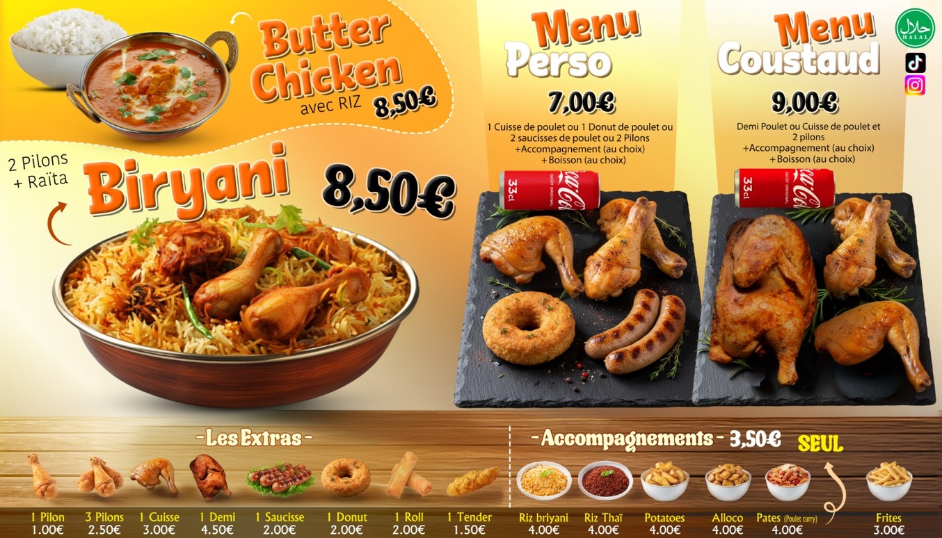 Just Crousty poulet menu 2