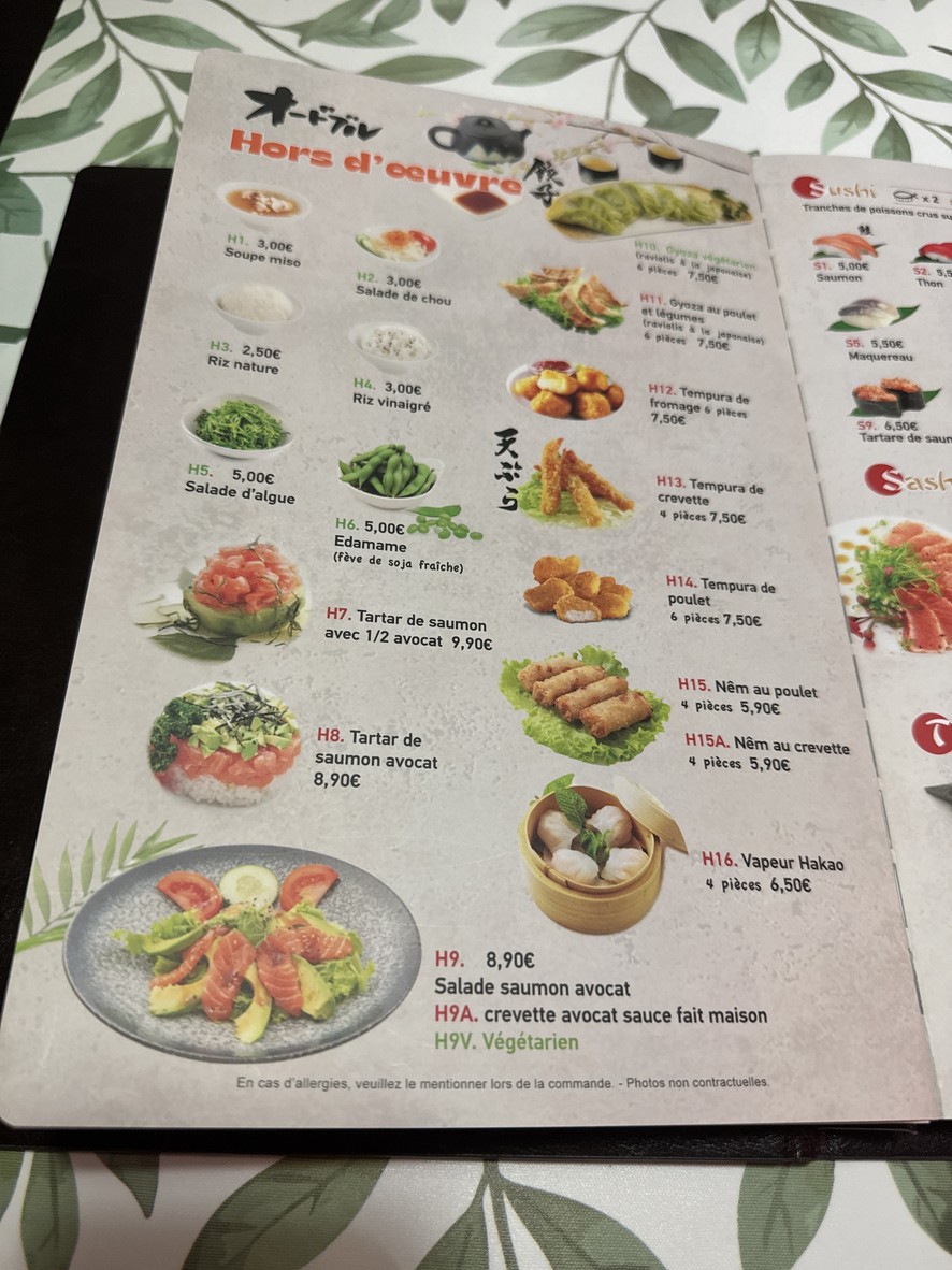 Tsuru menu 1