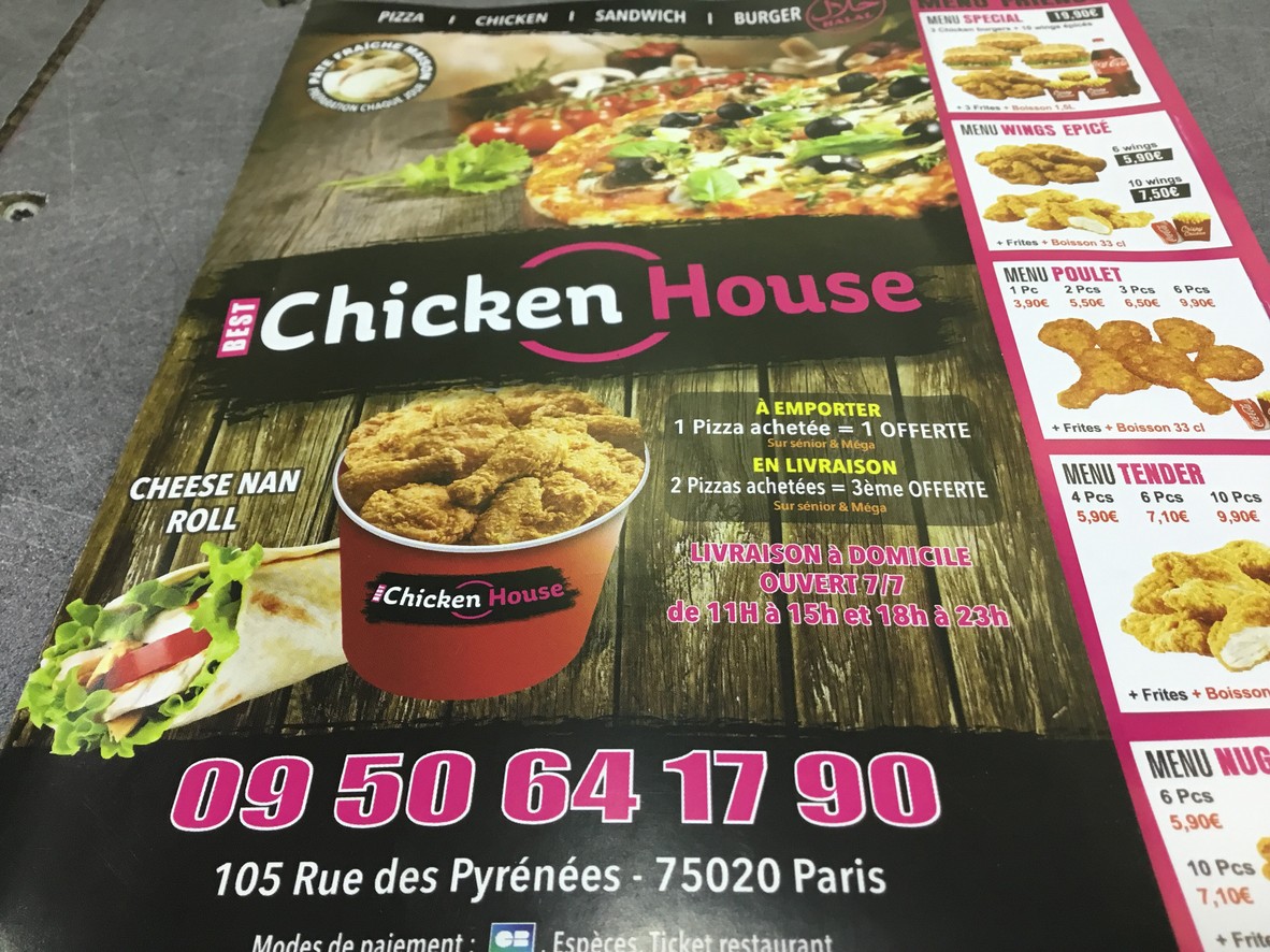 Best Chicken House menu 2