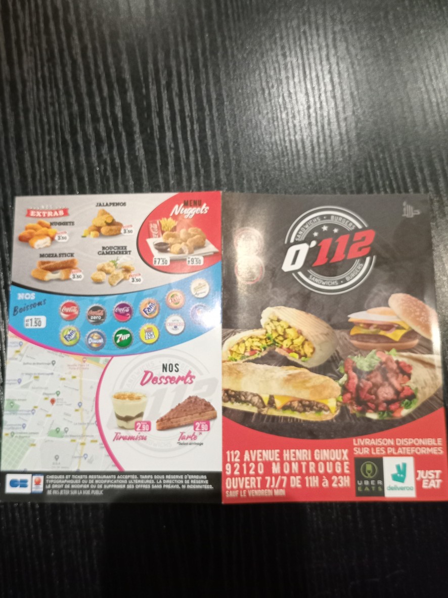 O112 menu 1