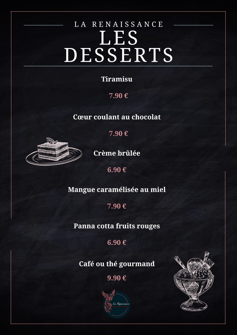 La Renaissance | Restaurant Halal menu 8