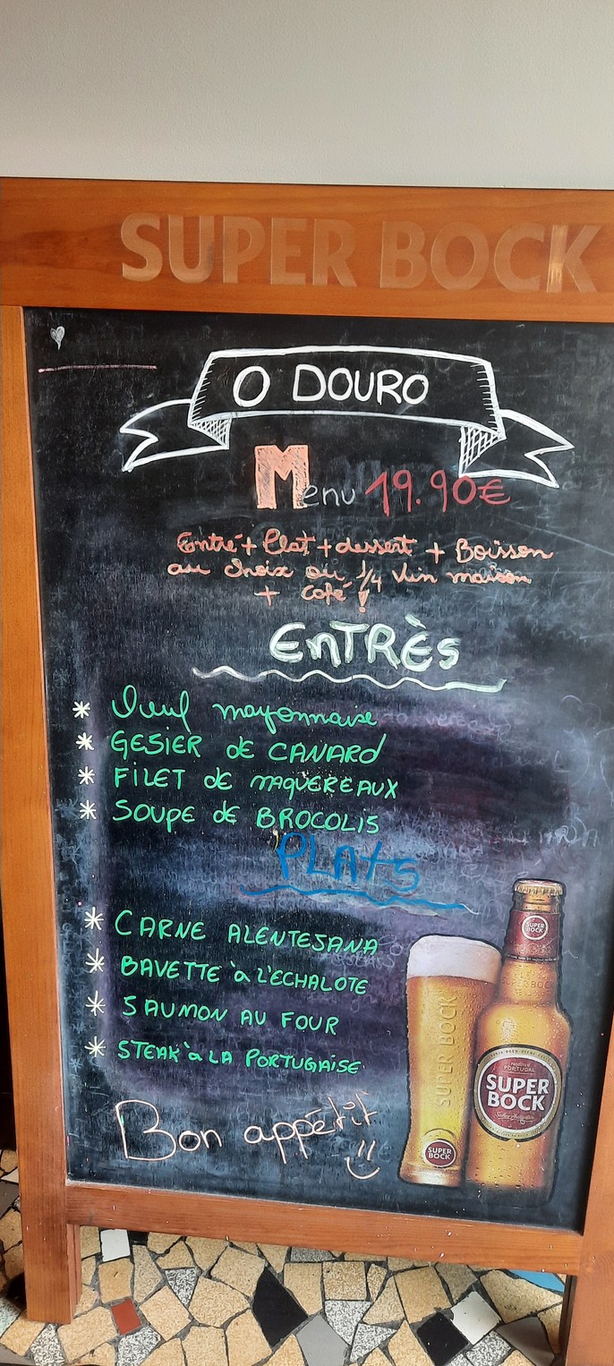 O Douro menu 1