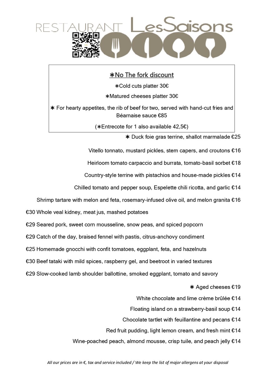 Saisons menu 2