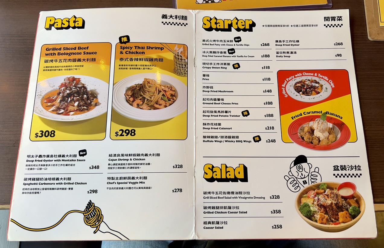 BravoBurger Fāfú Chúfáng Mínquán Diàn menu 1