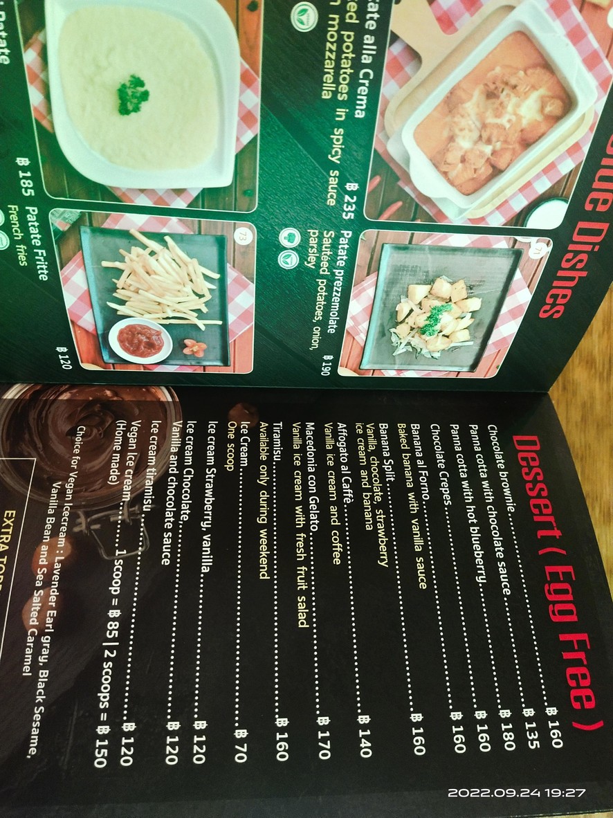 Govinda Vegetarian Vegan Restaurant in Bangkok menu 4