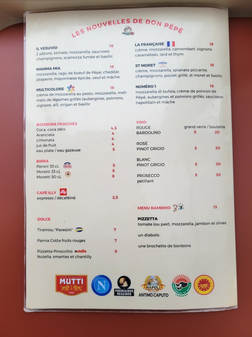 Don Pepe Pizzeria menu 3