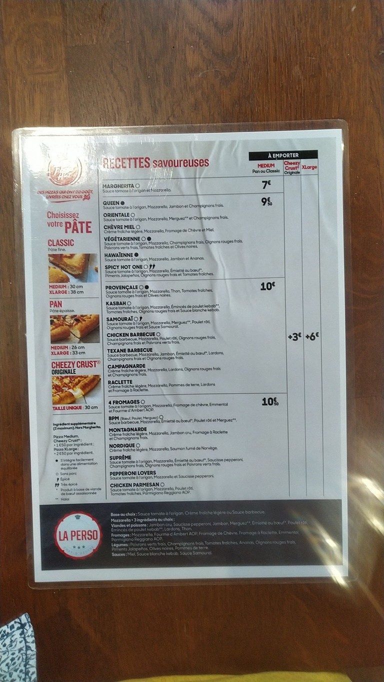 Pizza Hut menu 2