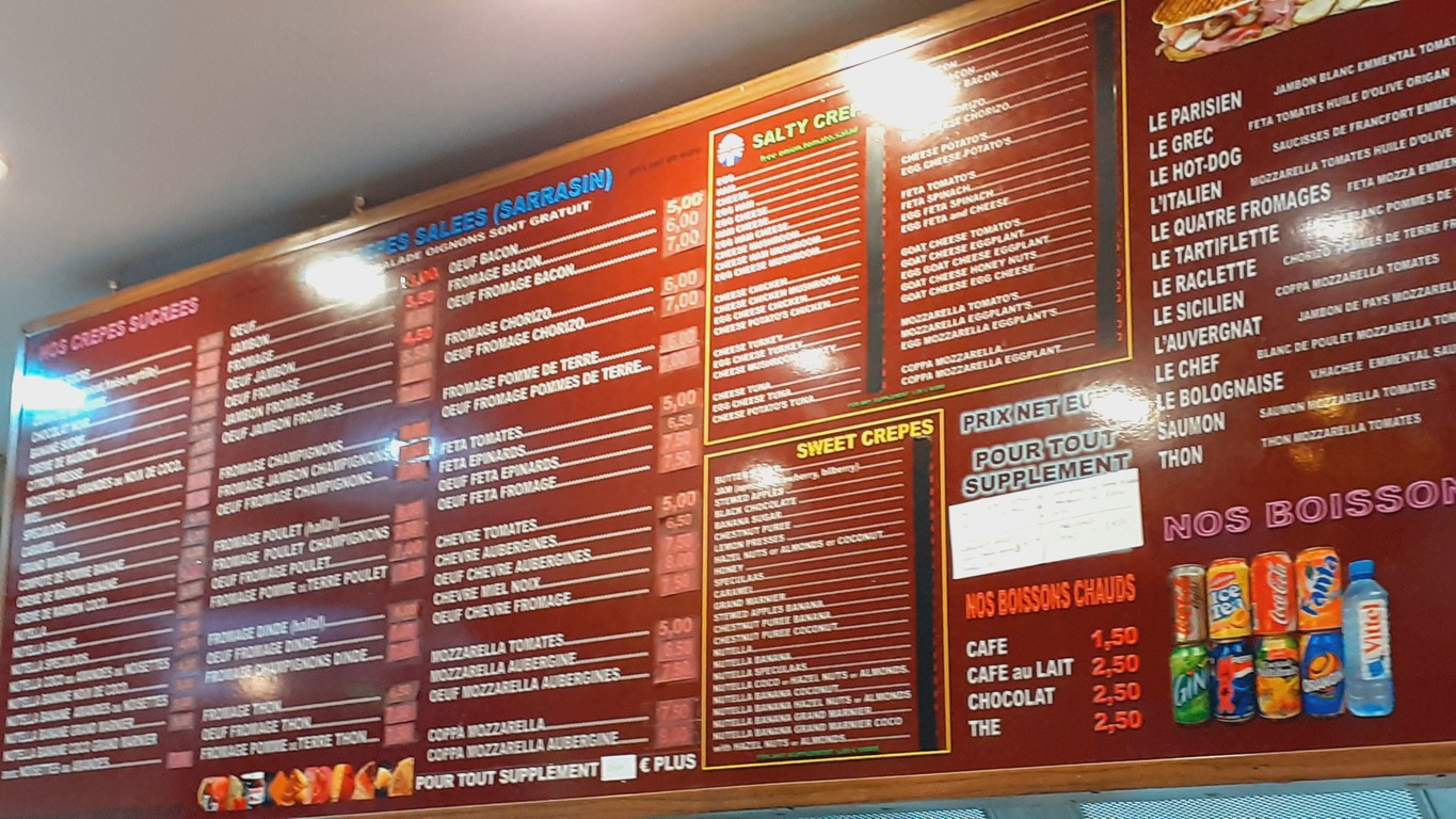 Chez Nicos menu 3