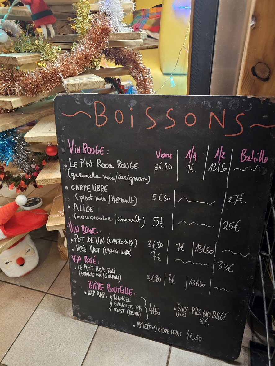 Au Coin de Malte menu 2
